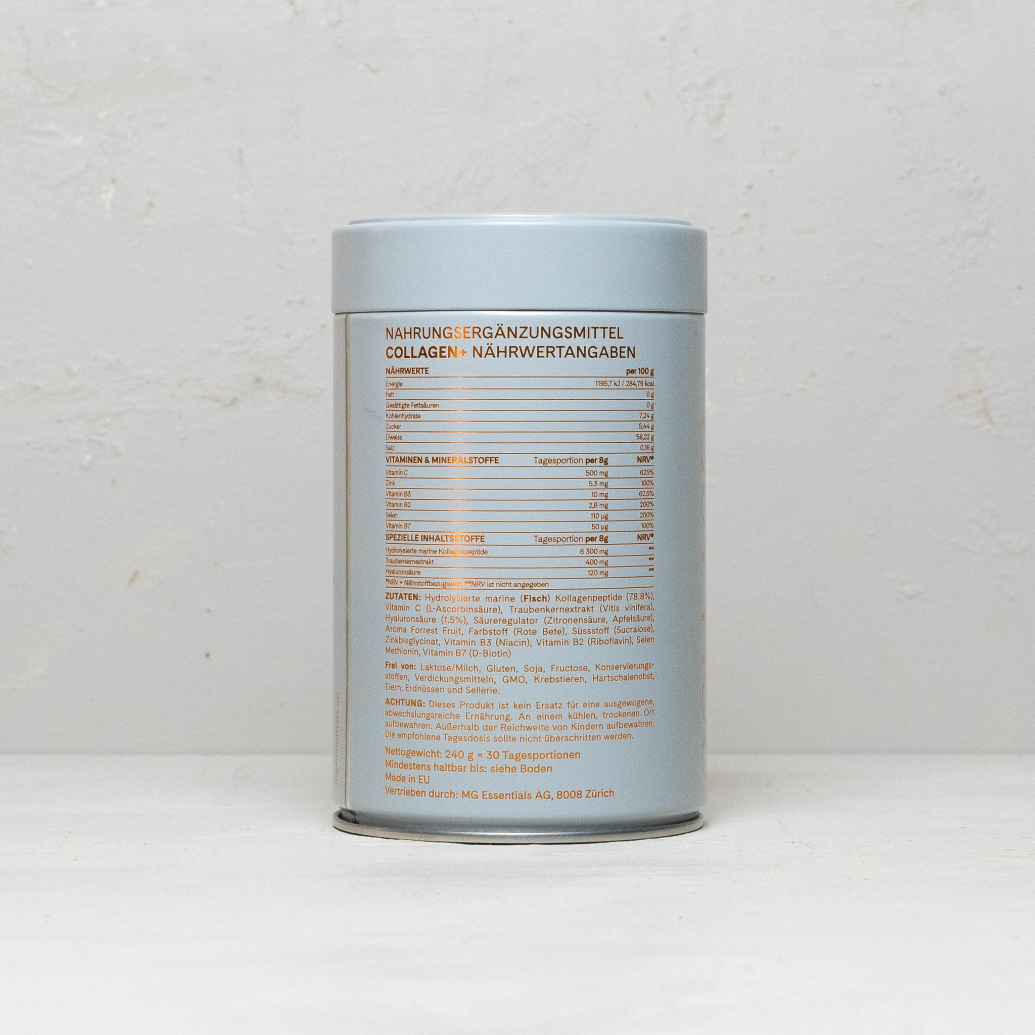 Marines Kollagen in einer Dose